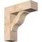 Ekena Millwork Funston Block Smooth Bracket w/ Offset Brace, Douglas Fir, 7 1/2"W x 24"D x 24"H BKT0806X24X24FST05SDF - alternate 1